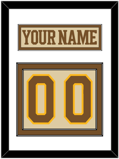 Boston Nameplate & Number (Back) - Centennial Alternate Cream (2024-2025) - Signature Tier 1