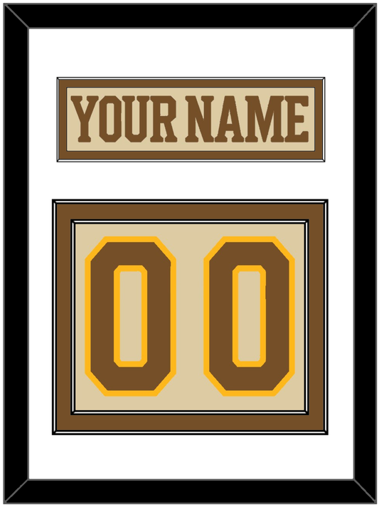 Boston Nameplate & Number (Back) - Centennial Alternate Cream (2024-2025) - Signature Tier 1