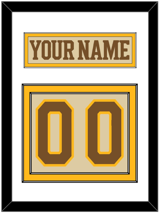 Boston Nameplate & Number (Back) - Centennial Alternate Cream (2024-2025) - Signature Tier 2