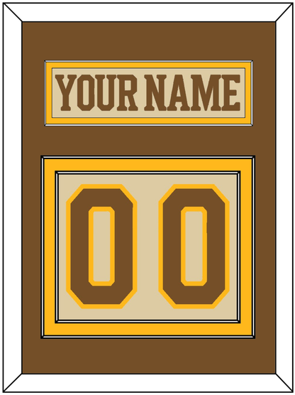 Boston Nameplate & Number (Back) - Centennial Alternate Cream (2024-2025) - Signature Tier 3
