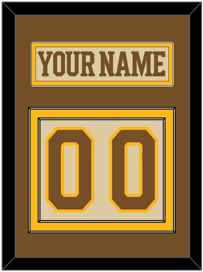Boston Nameplate & Number (Back) - Centennial Alternate Cream (2024-2025) - Signature Tier 3