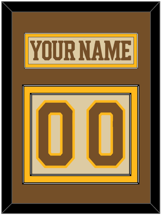 Boston Nameplate & Number (Back) - Centennial Alternate Cream (2024-2025) - Signature Tier 3