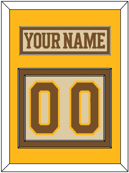 Boston Nameplate & Number (Back) - Centennial Alternate Cream (2024-2025) - Signature Tier 4