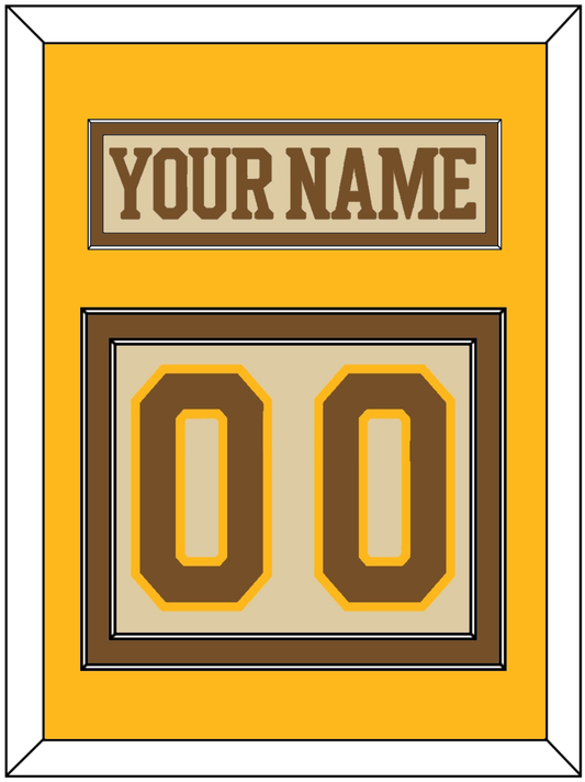 Boston Nameplate & Number (Back) - Centennial Alternate Cream (2024-2025) - Signature Tier 4
