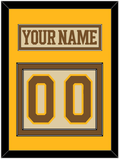 Boston Nameplate & Number (Back) - Centennial Alternate Cream (2024-2025) - Signature Tier 4