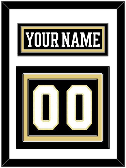 Boston Nameplate & Number (Back) - Centennial Home Black (2024-2025) - Premier Tier 1