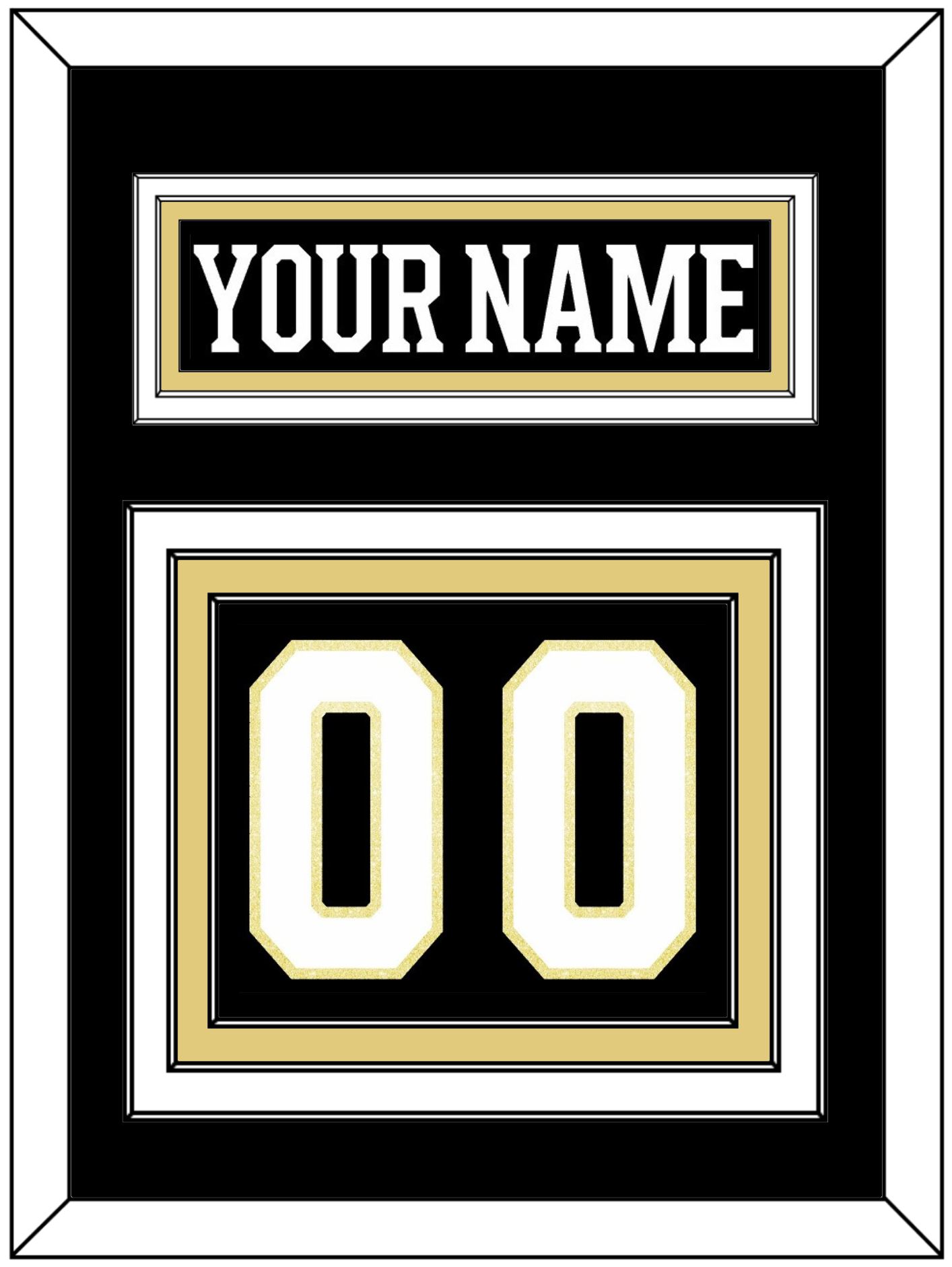 Boston Nameplate & Number (Back) - Centennial Home Black (2024-2025) - Premier Tier 2