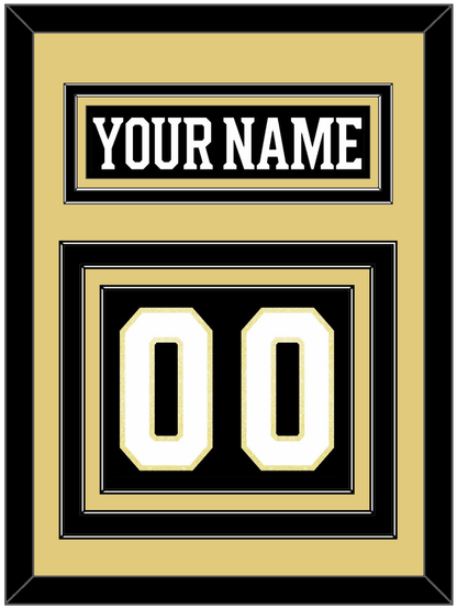 Boston Nameplate & Number (Back) - Centennial Home Black (2024-2025) - Premier Tier 3