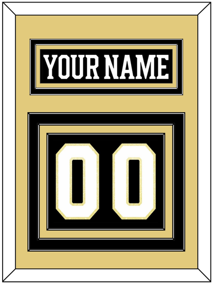 Boston Nameplate & Number (Back) - Centennial Home Black (2024-2025) - Premier Tier 3