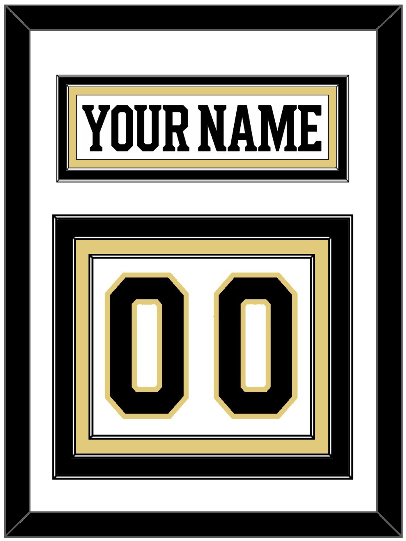 Boston Nameplate & Number (Back) - Centennial Road White (2024-2025) - Premier Tier 1
