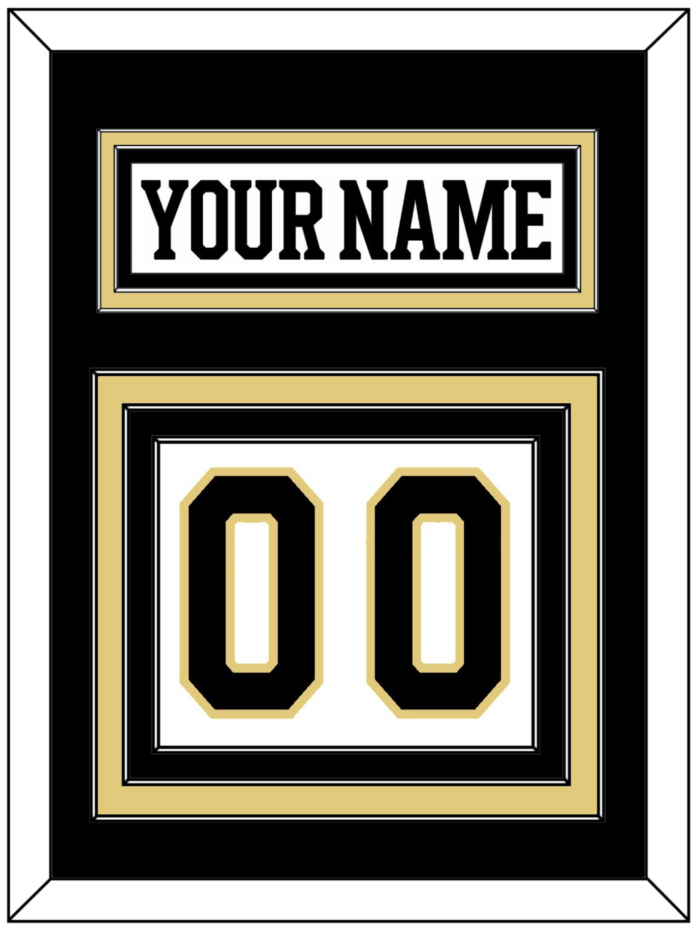 Boston Nameplate & Number (Back) - Centennial Road White (2024-2025) - Premier Tier 2