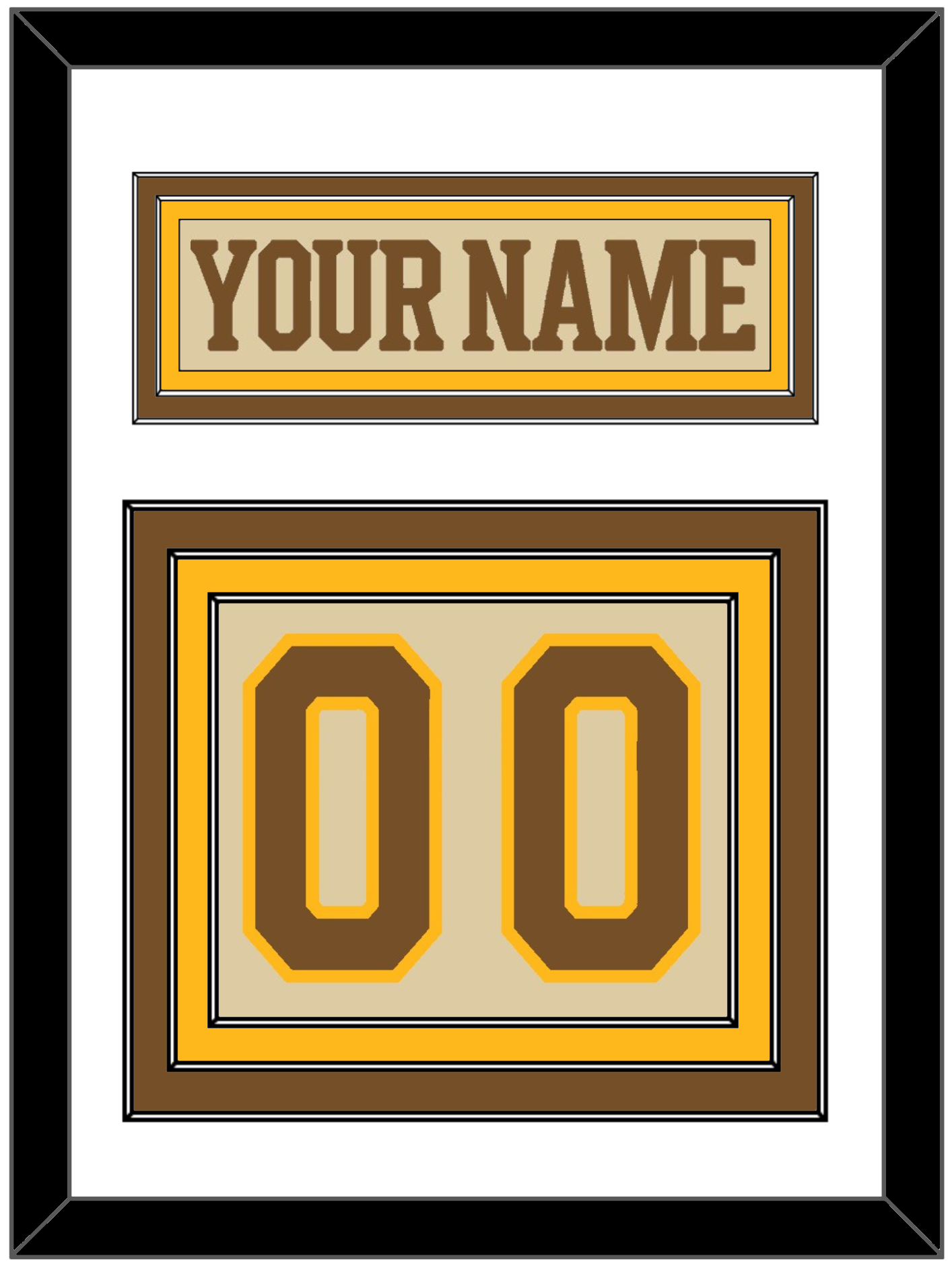 Boston Nameplate & Number (Back) - Centennial Alternate Cream (2024-2025) - Premier Tier 1