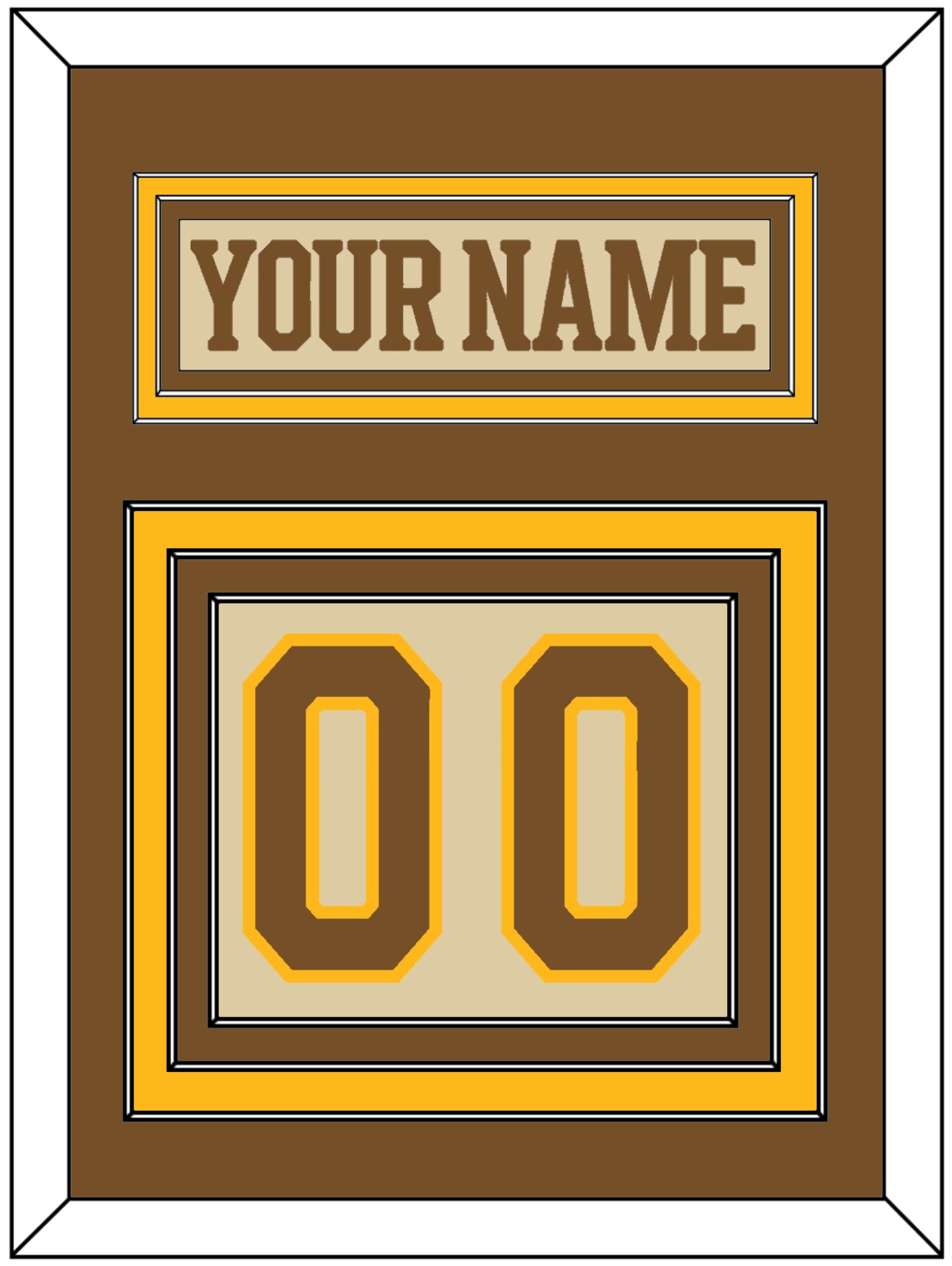 Boston Nameplate & Number (Back) - Centennial Alternate Cream (2024-2025) - Premier Tier 2