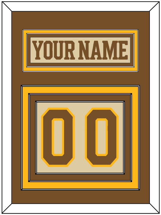 Boston Nameplate & Number (Back) - Centennial Alternate Cream (2024-2025) - Premier Tier 2