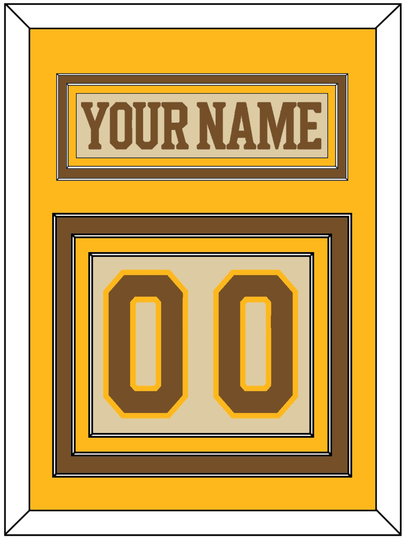 Boston Nameplate & Number (Back) - Centennial Alternate Cream (2024-2025) - Premier Tier 3