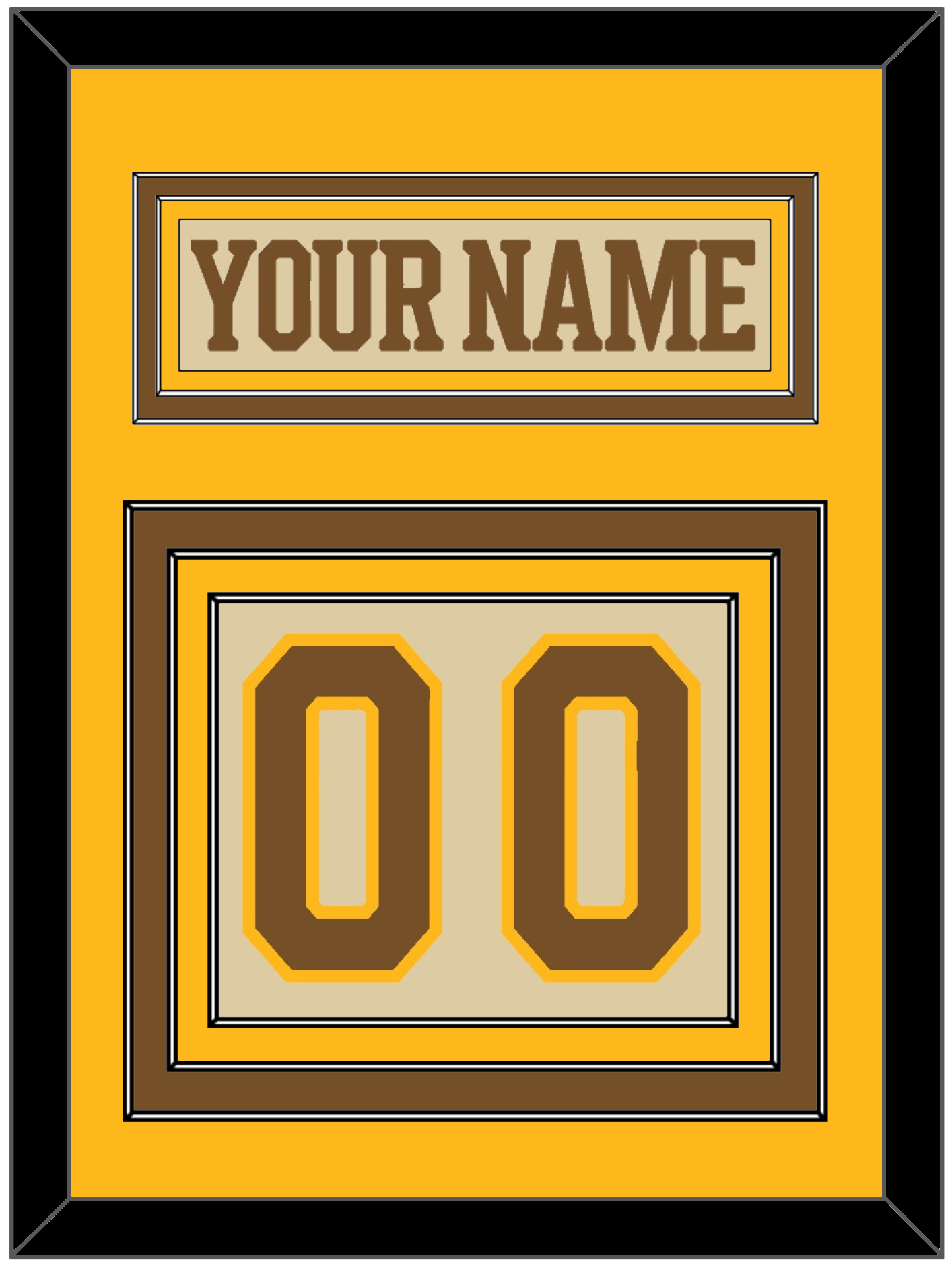Boston Nameplate & Number (Back) - Centennial Alternate Cream (2024-2025) - Premier Tier 3