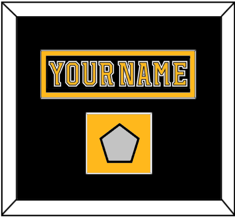 Boston Nameplate & 2011 Stanley Cup Finals Patch - Home Black (2007-2017) - Essential Tier 2