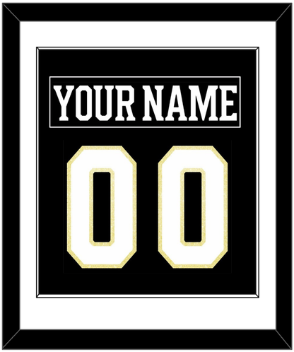 Boston Nameplate & Number (Back) Combined - Centennial Home Black (2024-2025) - Essential Tier 1