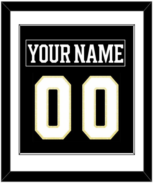 Boston Nameplate & Number (Back) Combined - Centennial Home Black (2024-2025) - Essential Tier 1