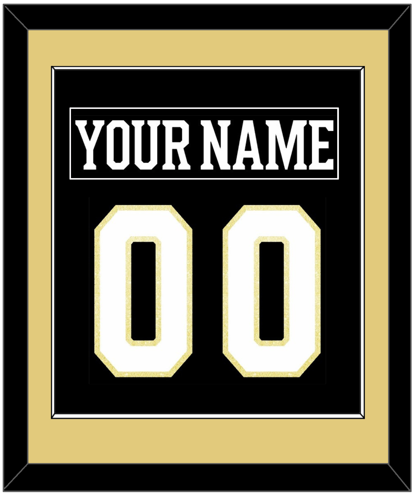 Boston Nameplate & Number (Back) Combined - Centennial Home Black (2024-2025) - Essential Tier 2