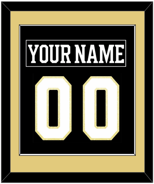 Boston Nameplate & Number (Back) Combined - Centennial Home Black (2024-2025) - Essential Tier 2