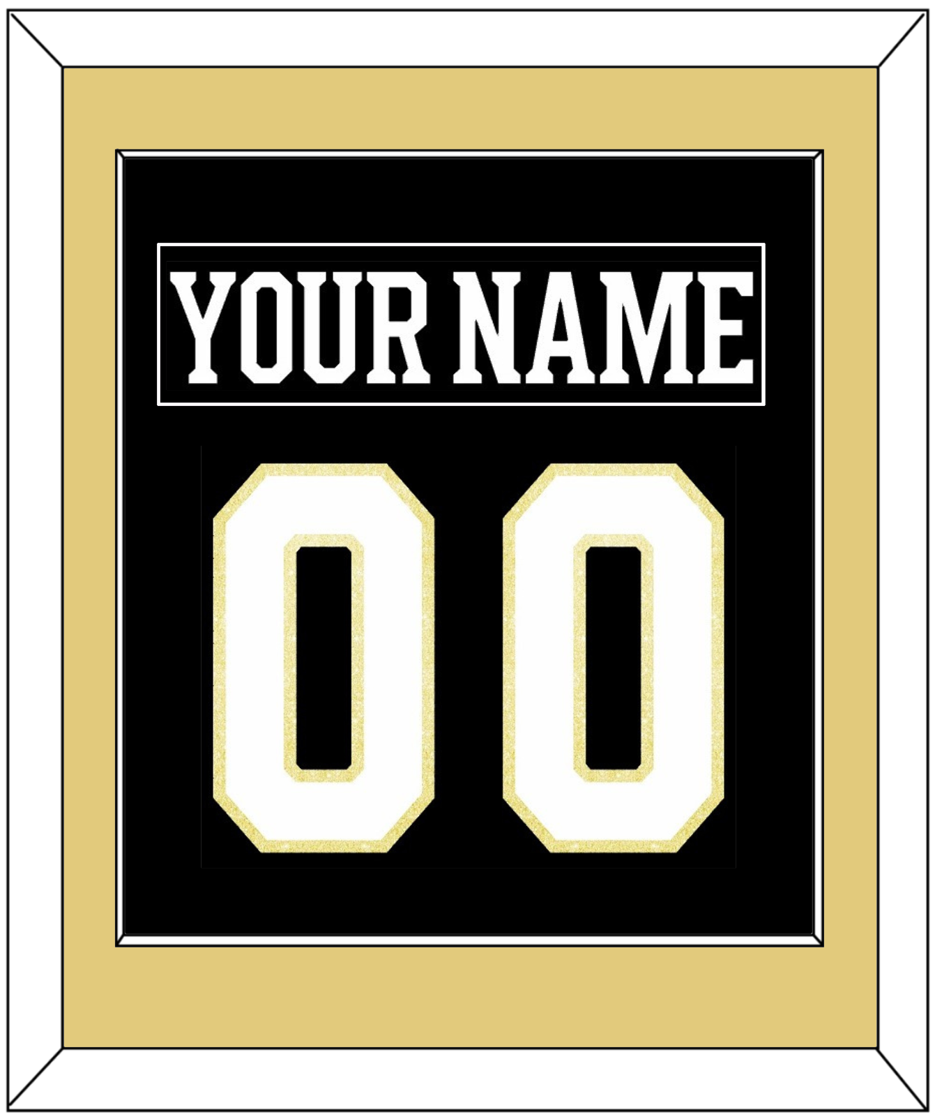 Boston Nameplate & Number (Back) Combined - Centennial Home Black (2024-2025) - Essential Tier 2