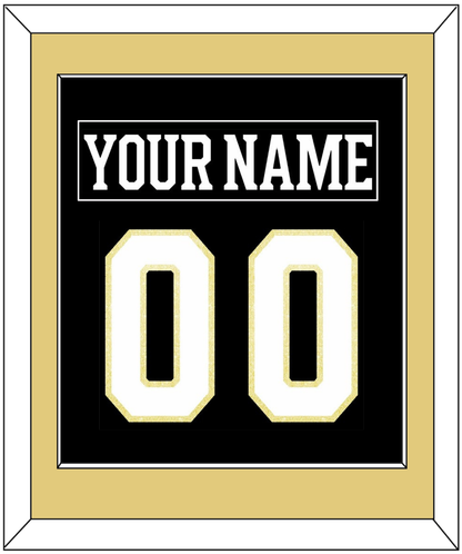 Boston Nameplate & Number (Back) Combined - Centennial Home Black (2024-2025) - Essential Tier 2