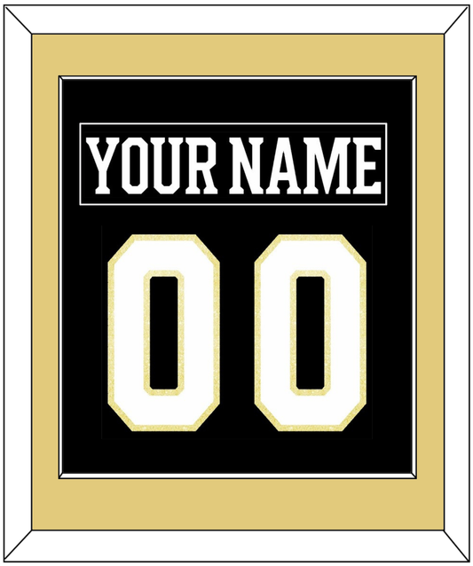 Boston Nameplate & Number (Back) Combined - Centennial Home Black (2024-2025) - Essential Tier 2
