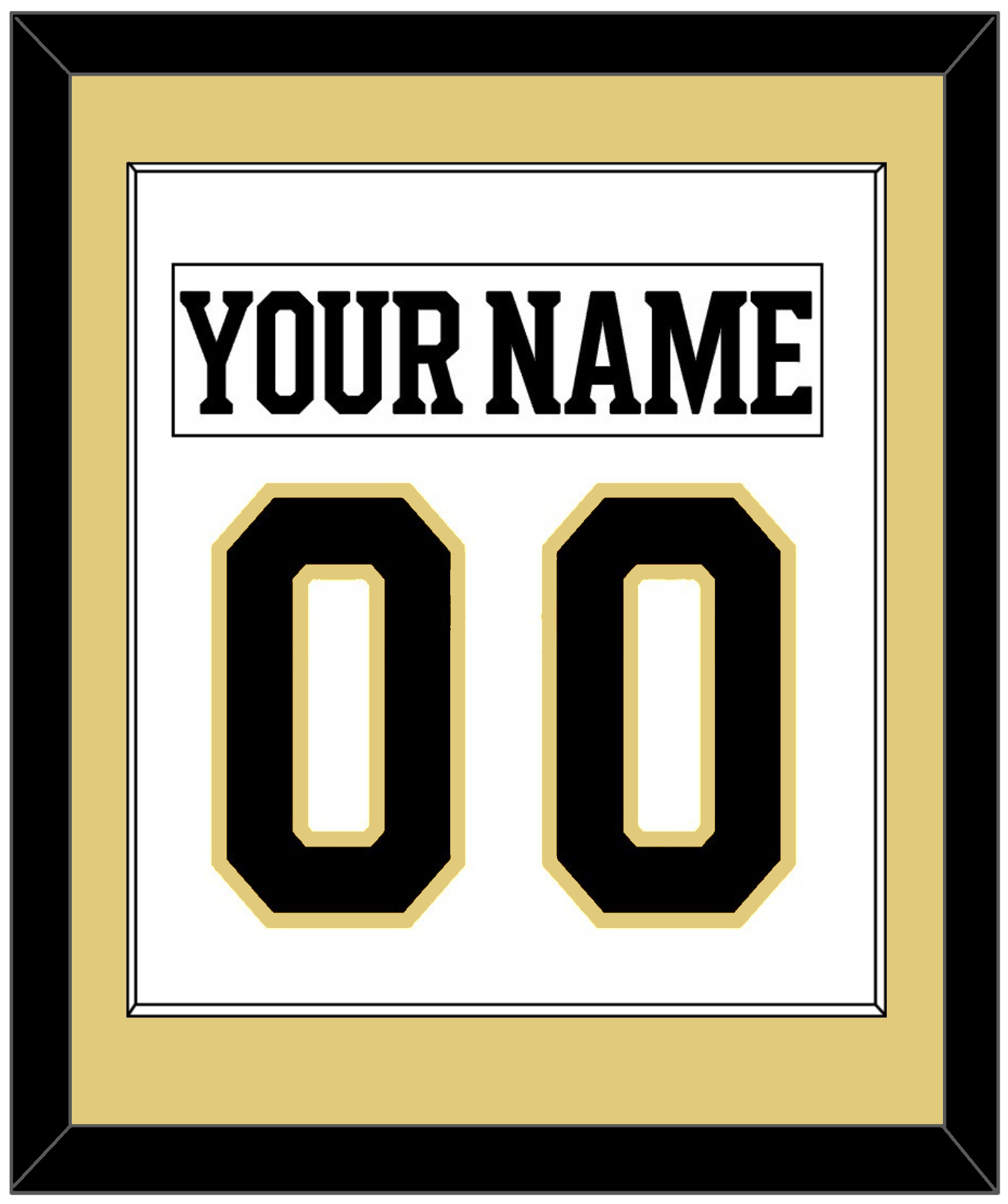 Boston Nameplate & Number (Back) Combined - Centennial Road White (2024-2025) - Essential Tier 2