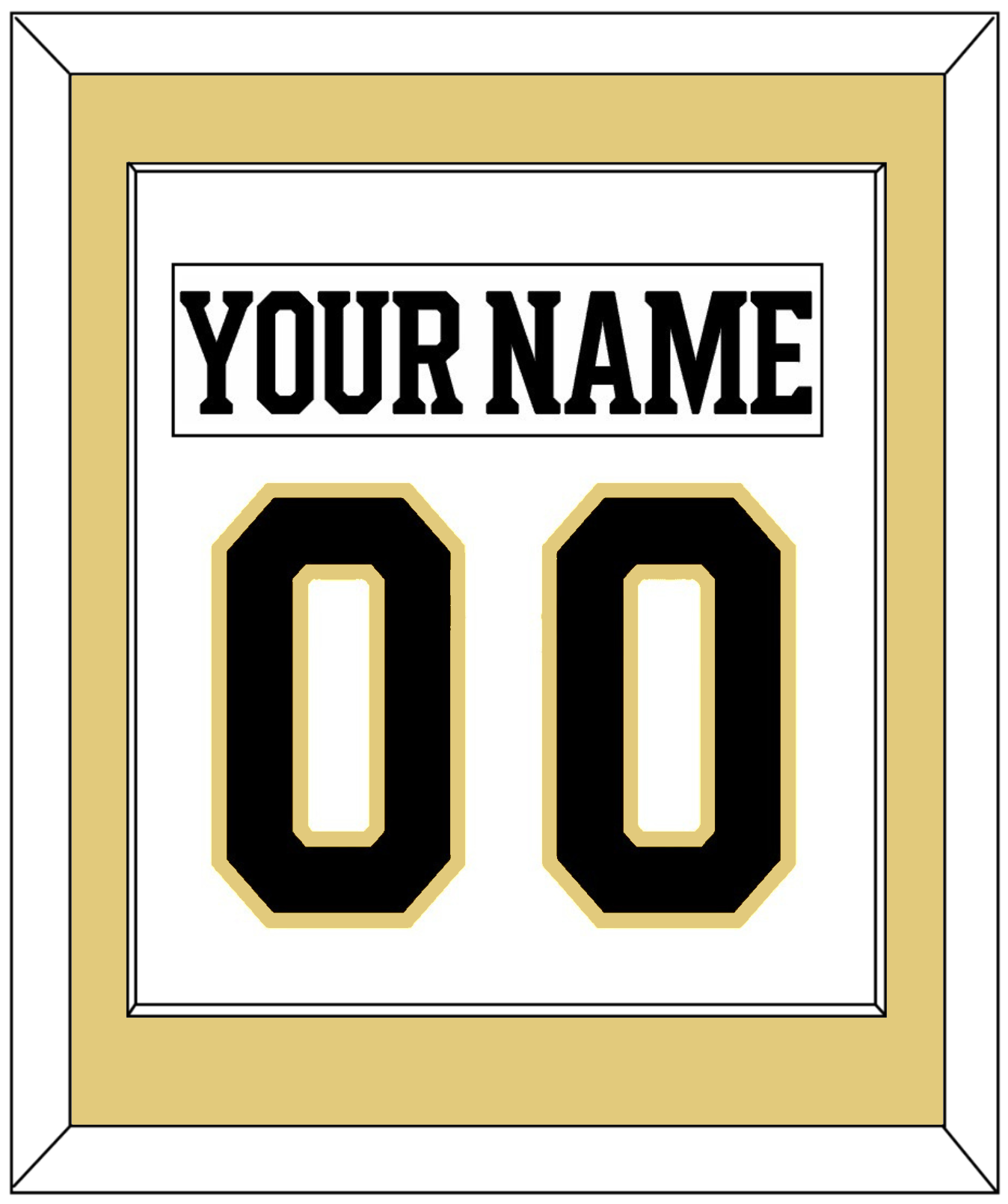 Boston Nameplate & Number (Back) Combined - Centennial Road White (2024-2025) - Essential Tier 2
