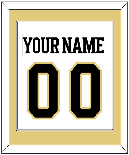 Boston Nameplate & Number (Back) Combined - Centennial Road White (2024-2025) - Essential Tier 2