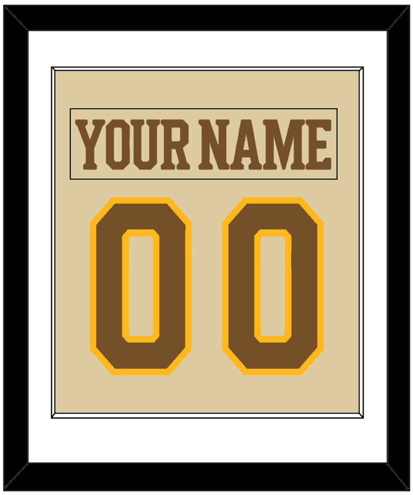 Boston Nameplate & Number (Back) Combined - Centennial Alternate Cream (2024-2025) - Essential Tier 1