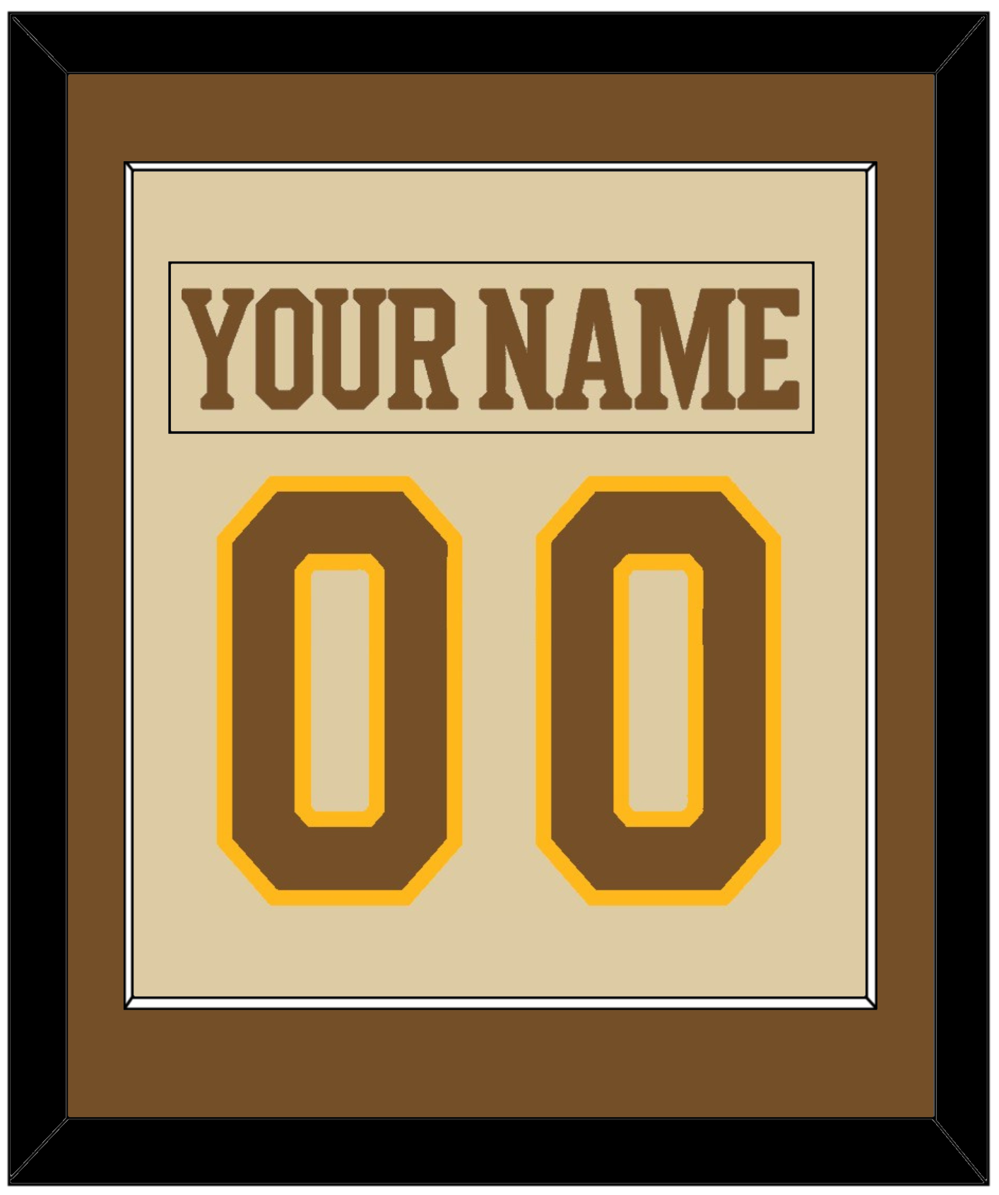 Boston Nameplate & Number (Back) Combined - Centennial Alternate Cream (2024-2025) - Essential Tier 2