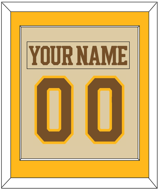 Boston Nameplate & Number (Back) Combined - Centennial Alternate Cream (2024-2025) - Essential Tier 3