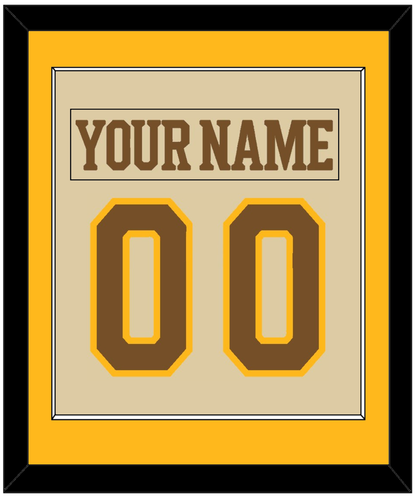Boston Nameplate & Number (Back) Combined - Centennial Alternate Cream (2024-2025) - Essential Tier 3
