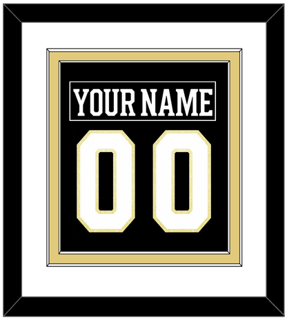 Boston Nameplate & Number (Back) Combined - Centennial Home Black (2024-2025) - Signature Tier 1