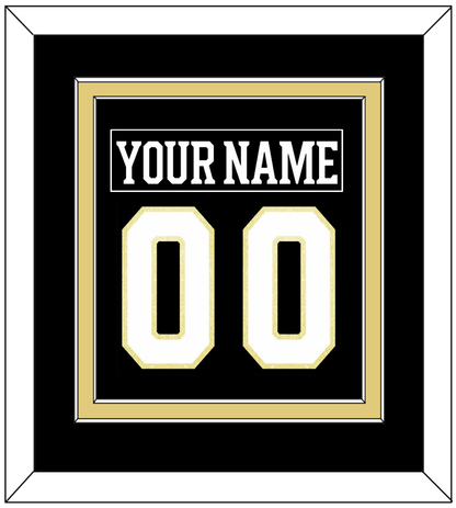 Boston Nameplate & Number (Back) Combined - Centennial Home Black (2024-2025) - Signature Tier 2