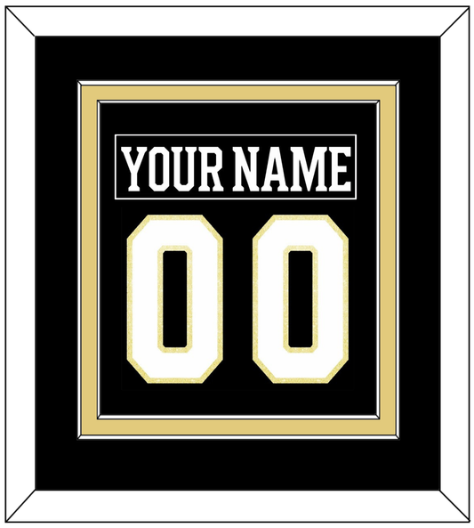 Boston Nameplate & Number (Back) Combined - Centennial Home Black (2024-2025) - Signature Tier 2