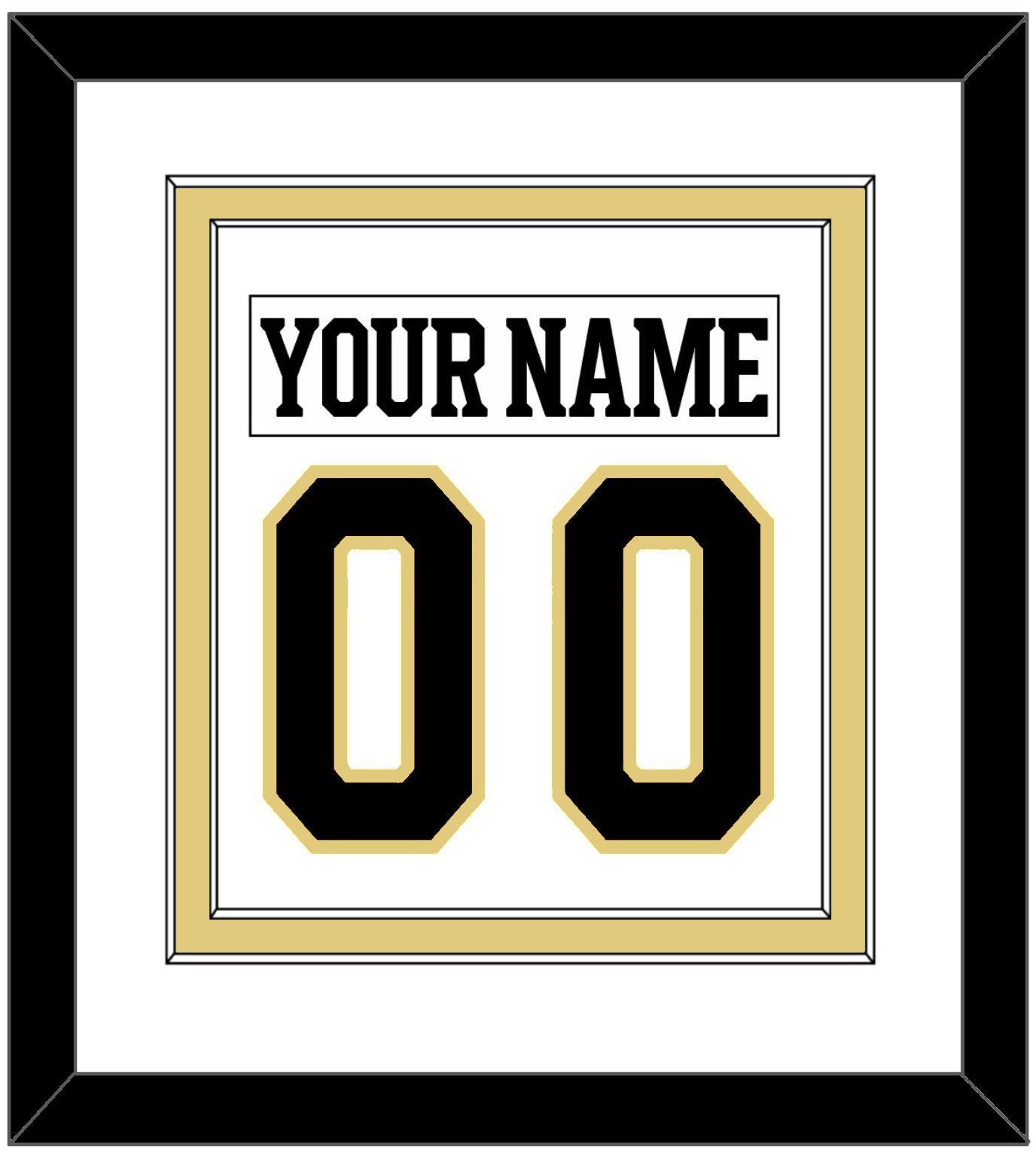 Boston Nameplate & Number (Back) Combined - Centennial Road White (2024-2025) - Signature Tier 1