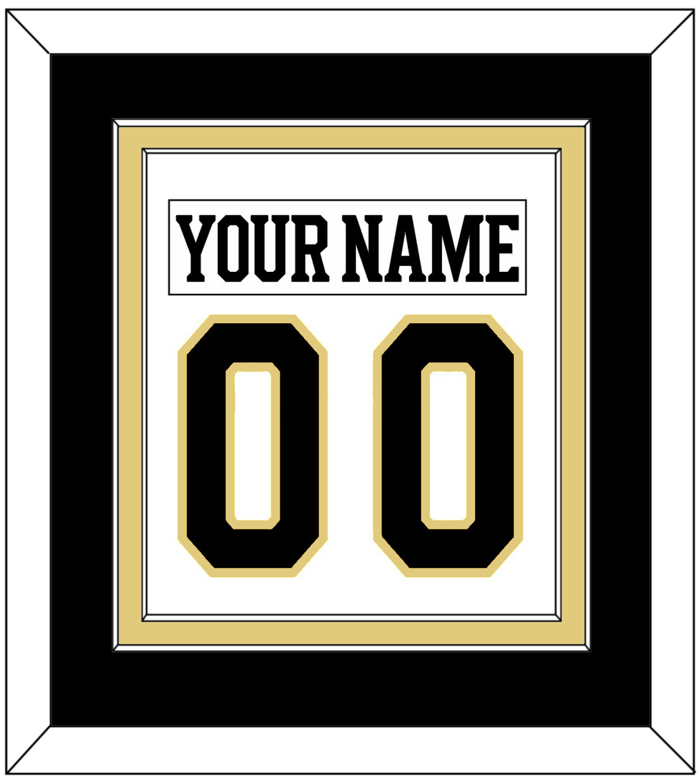 Boston Nameplate & Number (Back) Combined - Centennial Road White (2024-2025) - Signature Tier 2