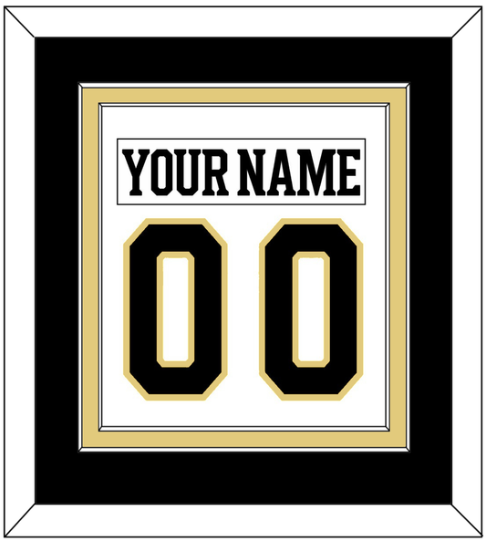Boston Nameplate & Number (Back) Combined - Centennial Road White (2024-2025) - Signature Tier 2