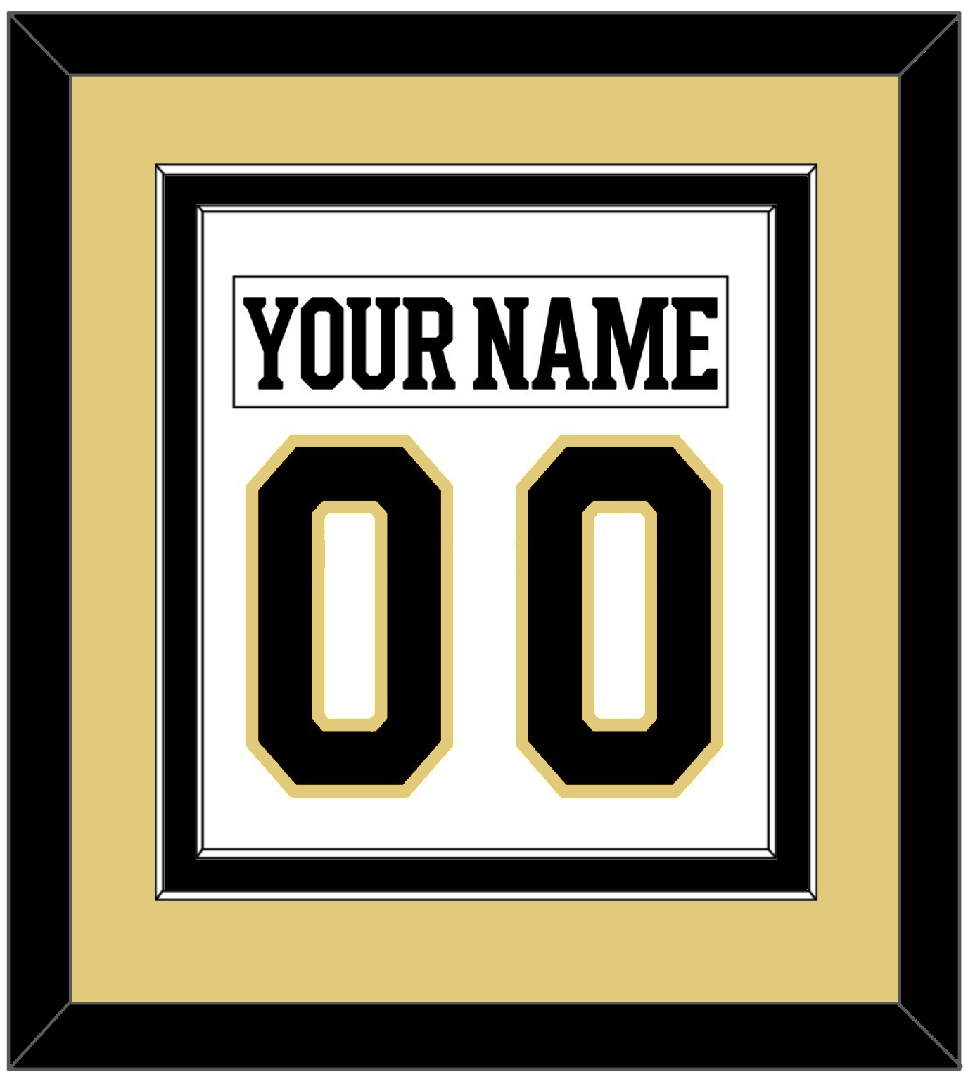 Boston Nameplate & Number (Back) Combined - Centennial Road White (2024-2025) - Signature Tier 3