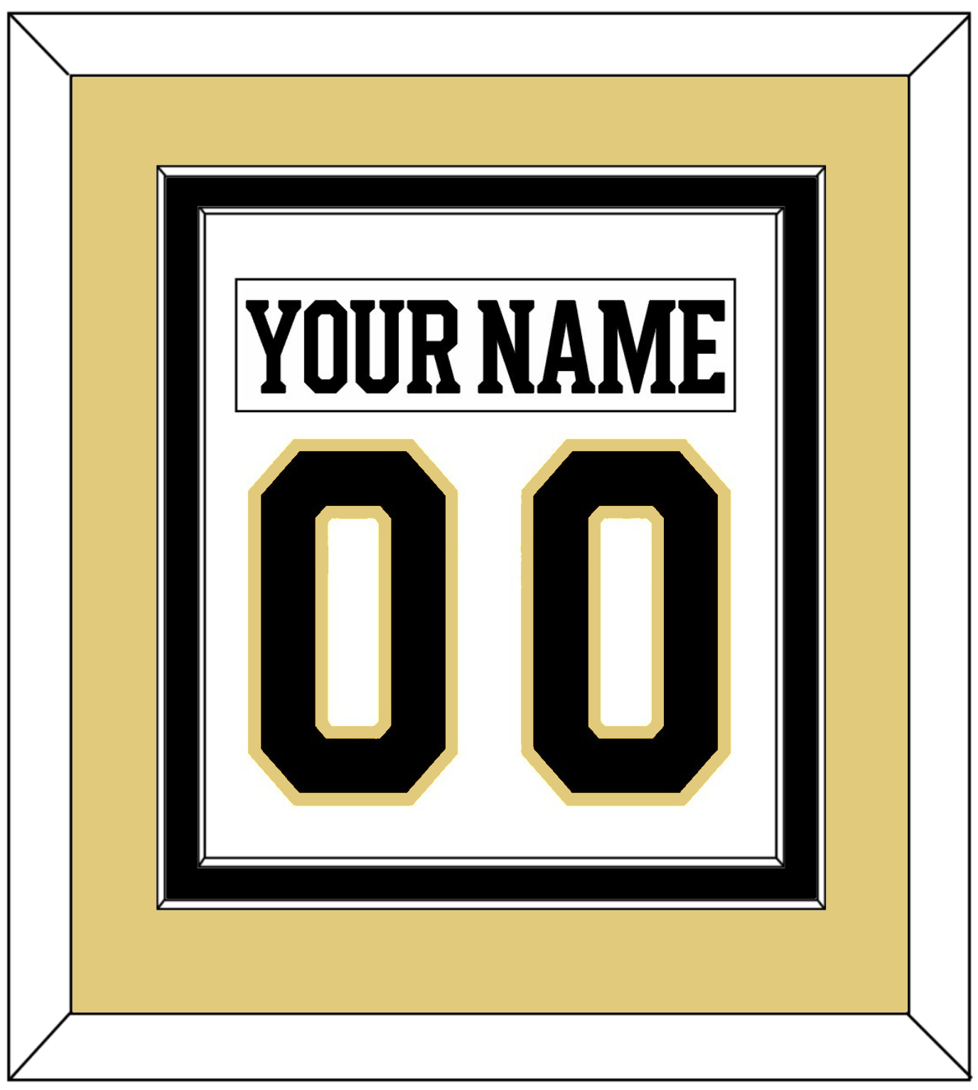 Boston Nameplate & Number (Back) Combined - Centennial Road White (2024-2025) - Signature Tier 3