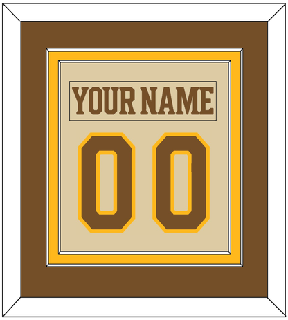 Boston Nameplate & Number (Back) Combined - Centennial Alternate Cream (2024-2025) - Signature Tier 3