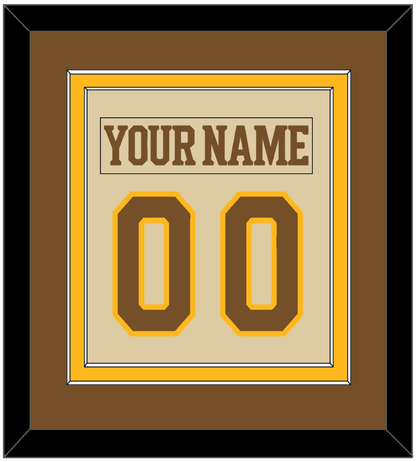 Boston Nameplate & Number (Back) Combined - Centennial Alternate Cream (2024-2025) - Signature Tier 3