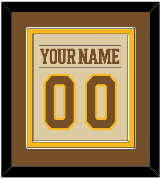 Boston Nameplate & Number (Back) Combined - Centennial Alternate Cream (2024-2025) - Signature Tier 3