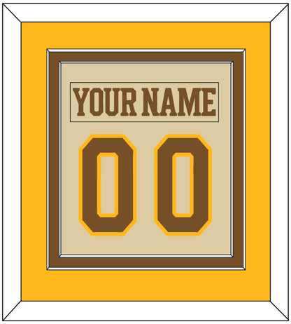 Boston Nameplate & Number (Back) Combined - Centennial Alternate Cream (2024-2025) - Signature Tier 4