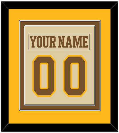 Boston Nameplate & Number (Back) Combined - Centennial Alternate Cream (2024-2025) - Signature Tier 4