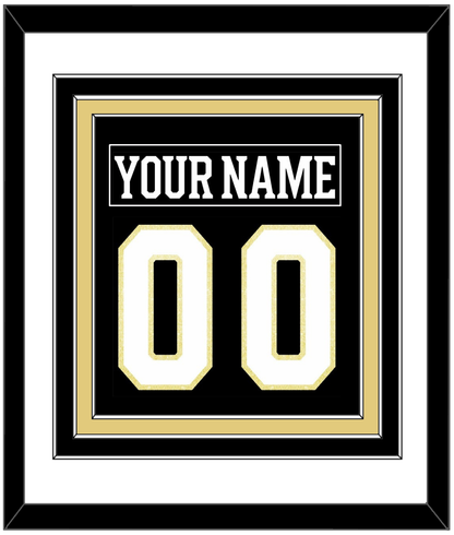 Boston Nameplate & Number (Back) Combined - Centennial Home Black (2024-2025) - Premier Tier 1