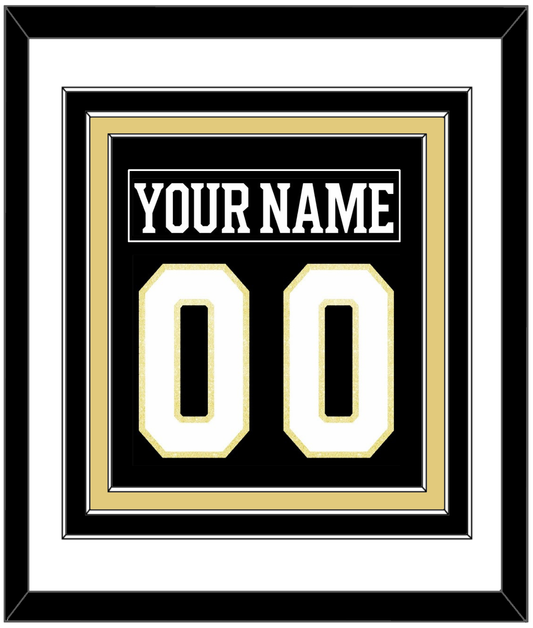 Boston Nameplate & Number (Back) Combined - Centennial Home Black (2024-2025) - Premier Tier 1